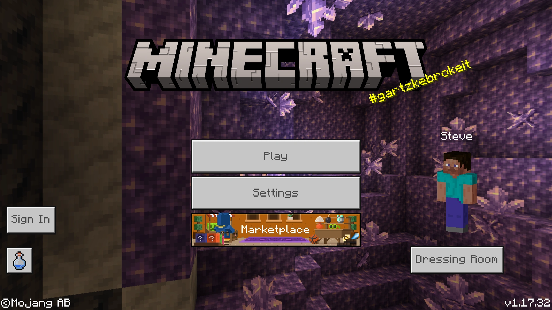 Normalemant vous auriez dû voir un image de l'interface de minecraft bedrock